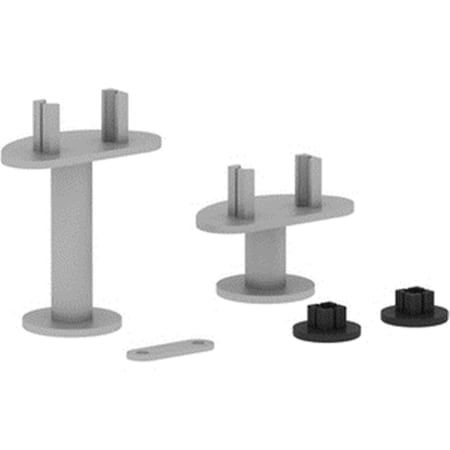 Lorell Adaptable Panel System L Connector Set - Pack of 3 LLR90283